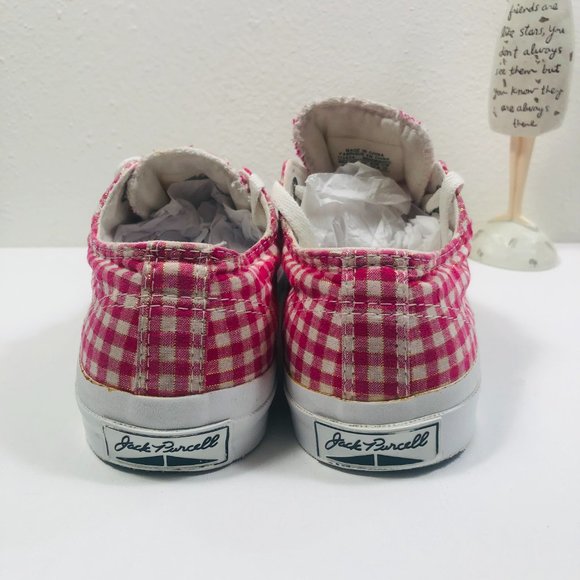 Converse Jack Purcell Gingham Print Sneakers, size 6.5 - Picture 4 of 8